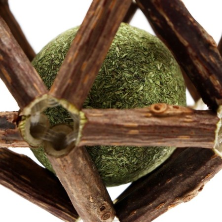 Double ball for cats made of pressed cat mint and Matatabi, 6-6.5 cm-2