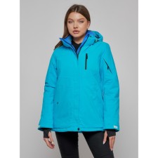 Ski jacket female, size 42, blue color