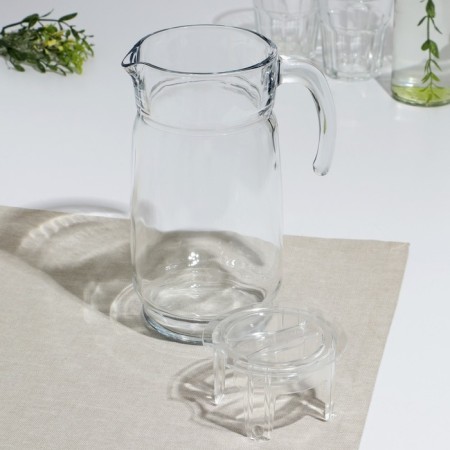 Glass Glass "Aquatic", 1650 ml, transparent acrylic cover-5