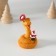 Polystone souvenir "Snake with an ice cream mug" 5x6 cm