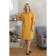 Female dress, size 48, mustard color