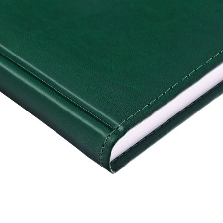 Delivery of a non -stated A5, 160 Vivevella sheets, artificial leather cover, corner perforation, green-11