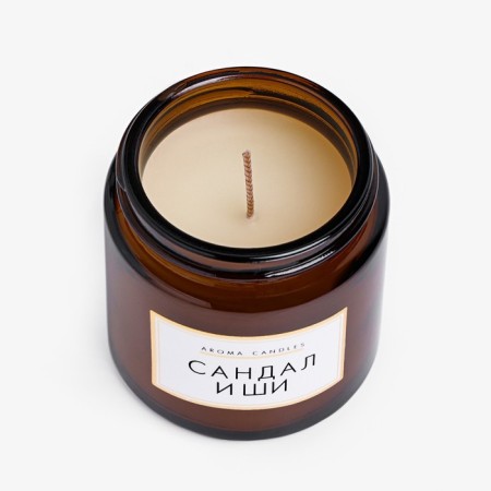Candle in the bank Aromatic "Sandal and Shi", 6.2x6.2x6.5 cm, 9 hours-3