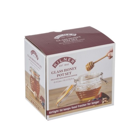 Bank with a spoon for honey Kilner-1