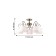 Romani chandelier, 5x40W E14, bronze color