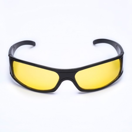 Sunglasses of the driving drift, yellow lens, black arches 14x4x4 cm-2