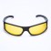 Sunglasses of the driving drift, yellow lens, black arches 14x4x4 cm