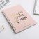 Diary with embossing "Dream. Create. Continue Nude", A5, 60 sheets