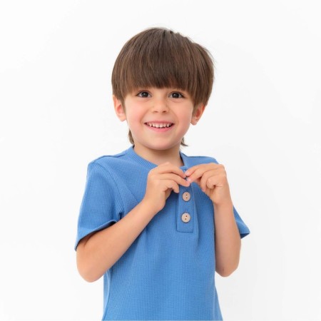 T-shirt Children's KAFTAN "BASIC Line", p. 32 (110-116 cm), blue-4