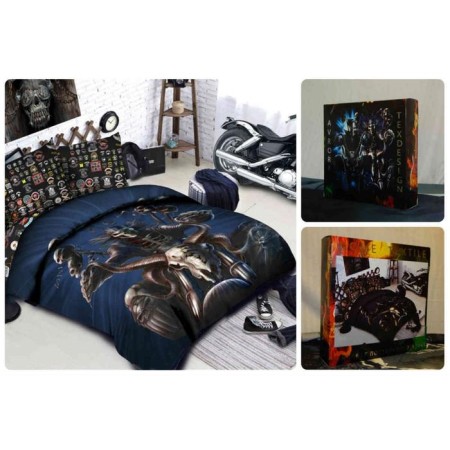 Less Win 2 joint venture "Bikers", size 175x210 cm, 175x215 cm, 70x70 cm - 2 pcs