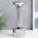 Summary metal per 1 candle "Illusion" silver 21x8x8 cm