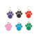 Tarry for engraving "paw", packing 6 pcs, 2.6 x 3.2 cm, mix of flowers