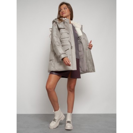 Winter jacket, size 48, light brown color-20