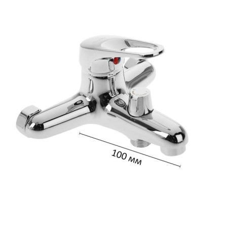 Accoona A6050 bath mixer, single -leaf, brass, chrome-1