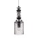 Suspended lamp Crystal Lux, Mateo 2400/201, E27, 1x60 W, 35x12x12 cm, chromium color