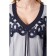Female dress, size 42, blue, white color