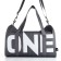 Female sports bag, textura, small size, gray color