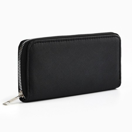 Wallet to the leatherette "Classic" 19*10 cm, black color-1