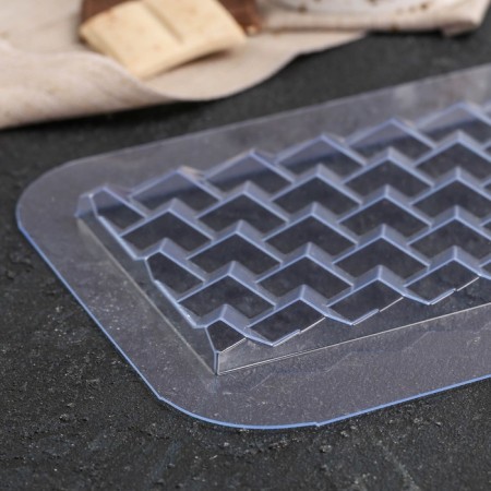 Form for chocolate and sweets Plastic "Tiles Extra Cubes", Perennial Color-5