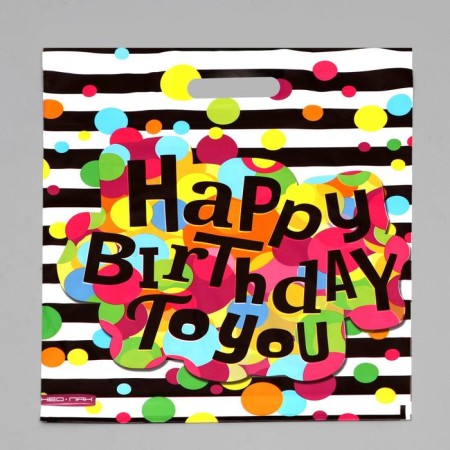 Package "Best holiday", polyethylene with a cut pen, 38x47 cm, 60 μm