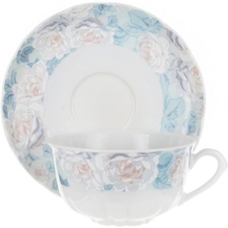 Tea Service 6/9 Rose, Blue Rose decor, 15 items-2