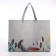 Bag without fastening, gray color