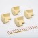 A set of protective pads on corners, 4 pcs., Milk color