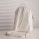 A backpack with a zipper, Textura, external pocket, white color