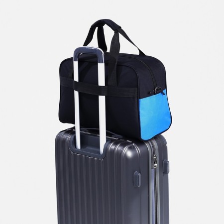 Board Road on Lightning, external pocket, suitcase holder, black/blue color-3