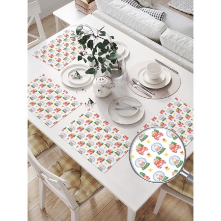 A set of napkins for setting the table "Fairytale cats", rectangular, size 32x46 cm, 4 pcs-1