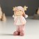 Souvenir Polystone "Baby/Baby in pink, with horns on a hat, stands" MIX 3x4.5x9 cm