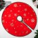 A clearing under the Christmas tree "Cozy fairy tale" Snowflake, 74 cm, red