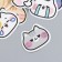 Stickers for the creativity "Myu-Muu" set of 45 pcs 4.4x4.4x1.1 cm