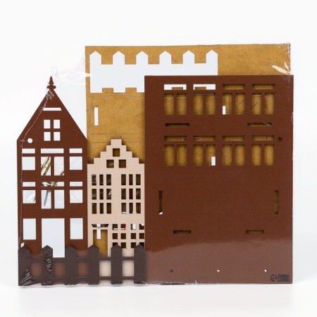 The keybox is wall -mounted with a shelf and a “Home” pocket, a classic, 23 x 17.5 cm.-5