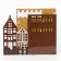 The keybox is wall -mounted with a shelf and a “Home” pocket, a classic, 23 x 17.5 cm.