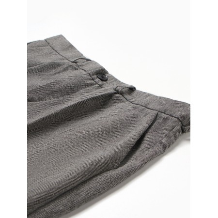 Men's pants Minaku: Modern Classic color dark gray, river 54-5