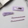Invisibility for hair "Florence Paints" (set 4 pcs) 5.5 cm, purple