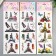 Plastic sticker "Eiffel Tower" Silver lines mix 42.5x12.5 cm