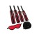 Bondage set Anonymo 0705, polyester, red