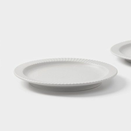 Magistro jarwah lausanne plates, d = 21.3 cm, dining, set 2 pcs, porcelain, gray-2
