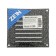 Ventilation grate Zein Lux RM1212SR, 125 x 125 mm, with a grid, metal, silver