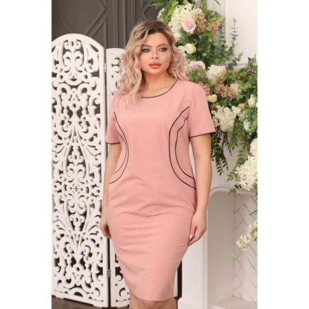 Female dress, size 52, peach color-10