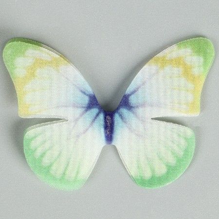 Decor for creativity "Butterfly", two -layer, set of 12 pcs., Size 1 pc. - 5 × 4 cm, green color-3