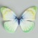 Decor for creativity "Butterfly", two -layer, set of 12 pcs., Size 1 pc. - 5 × 4 cm, green color