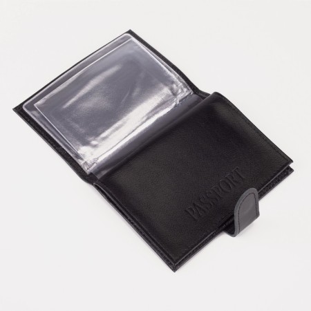 Textura cover cover and passports, black color-4