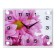 Wall watches: flowers, silent, 20 x 26 cm