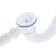 Siphon for the bathtub Unicorn S32P, 1 1/2 "x40 mm, plastic release and overflows, corrugation 40x40/50 mm