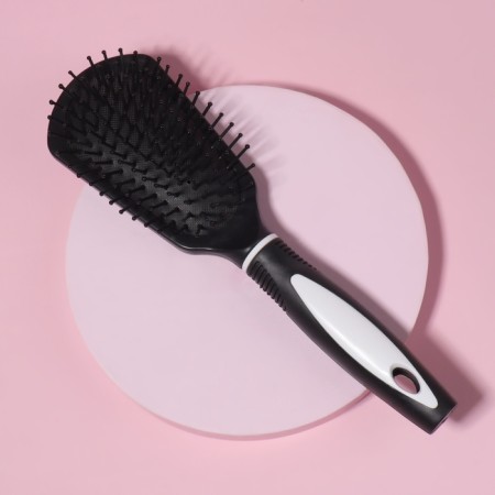 Massage comb, 6.5 × 24 cm, black/white color-1