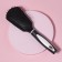 Massage comb, 6.5 × 24 cm, black/white color