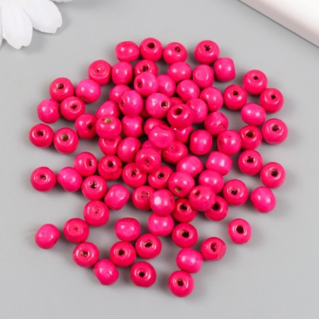 Beads for creativity tree "bright pink" d = 0.8 cm set 20 g-1